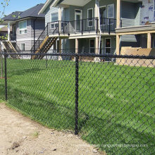 Black Vinyl Coated Residential Playground Chain Link Fence.